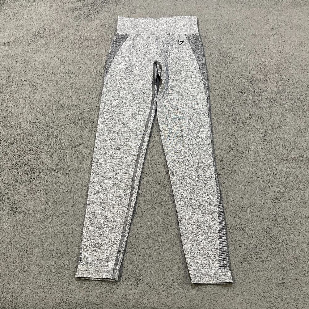 Gymshark Gray Workout Activewear High Waisted Seamless Leggings Women's Size XS